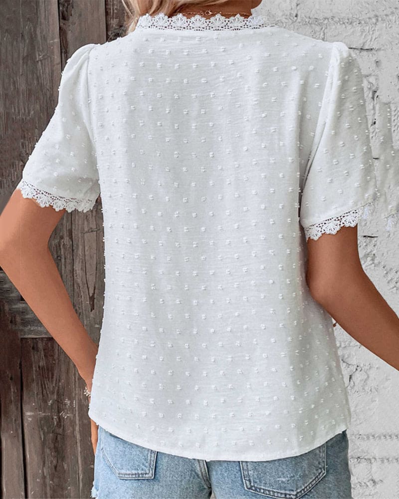 Vrouwen Blouse Elegante V-Hals Mode Top