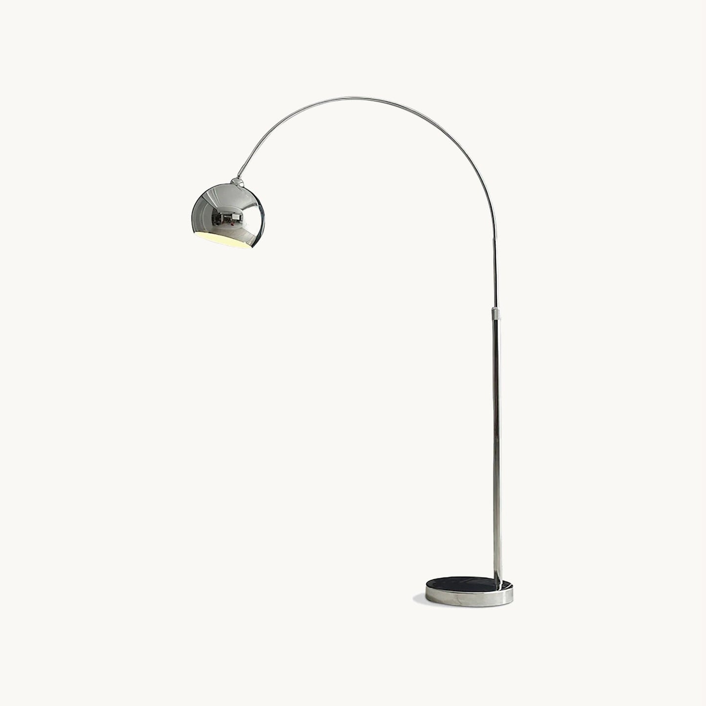 Verstelbare Vloerlamp Metaal Zwart Chroom Wit Telescopische Arm Leeslamp Modern Design