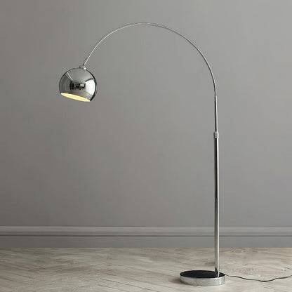 Verstelbare Vloerlamp Metaal Zwart Chroom Wit Telescopische Arm Leeslamp Modern Design