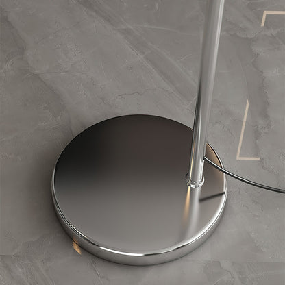 Verstelbare Vloerlamp Metaal Zwart Chroom Wit Telescopische Arm Leeslamp Modern Design