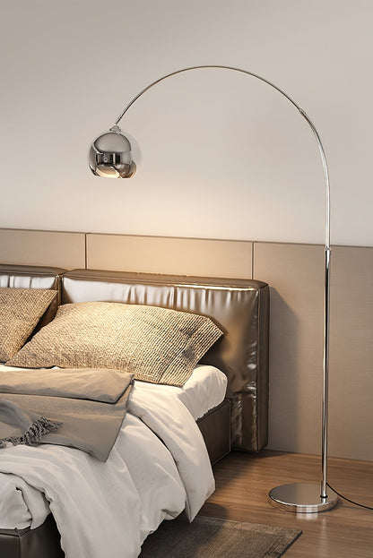 Verstelbare Vloerlamp Metaal Zwart Chroom Wit Telescopische Arm Leeslamp Modern Design