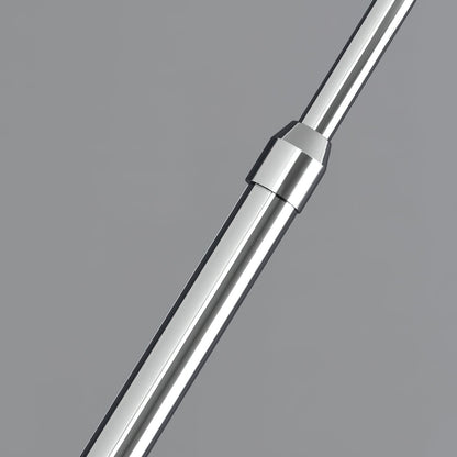 Verstelbare Vloerlamp Metaal Zwart Chroom Wit Telescopische Arm Leeslamp Modern Design