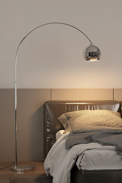 Verstelbare Vloerlamp Metaal Zwart Chroom Wit Telescopische Arm Leeslamp Modern Design