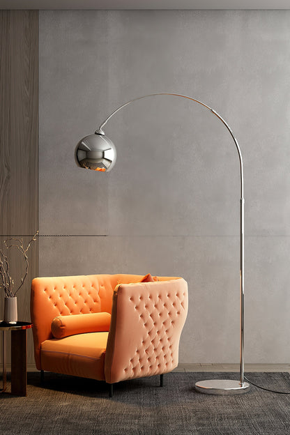 Verstelbare Vloerlamp Metaal Zwart Chroom Wit Telescopische Arm Leeslamp Modern Design