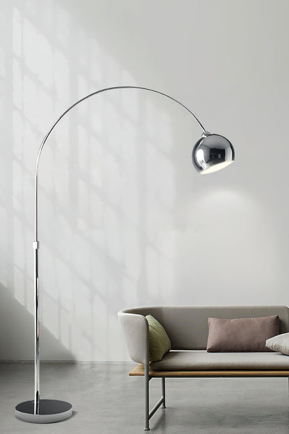 Verstelbare Vloerlamp Metaal Zwart Chroom Wit Telescopische Arm Leeslamp Modern Design