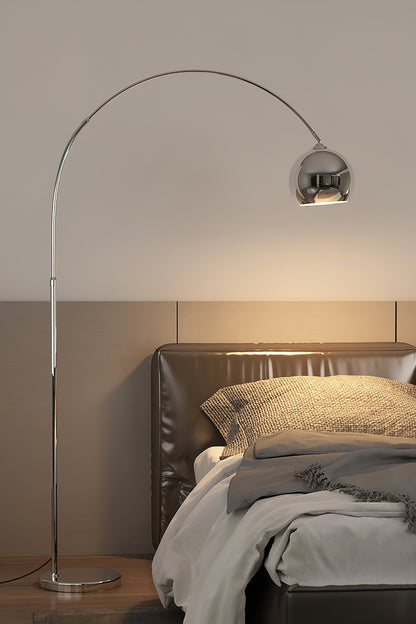 Verstelbare Vloerlamp Metaal Zwart Chroom Wit Telescopische Arm Leeslamp Modern Design