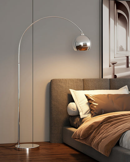 Verstelbare Vloerlamp Metaal Zwart Chroom Wit Telescopische Arm Leeslamp Modern Design