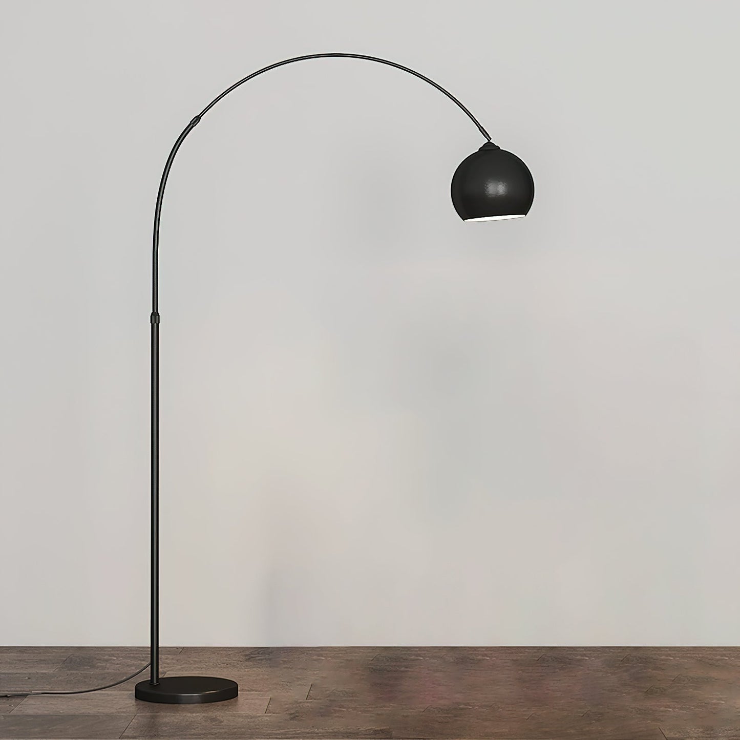 Verstelbare Vloerlamp Metaal Zwart Chroom Wit Telescopische Arm Leeslamp Modern Design