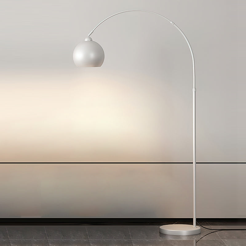 Verstelbare Vloerlamp Metaal Zwart Chroom Wit Telescopische Arm Leeslamp Modern Design