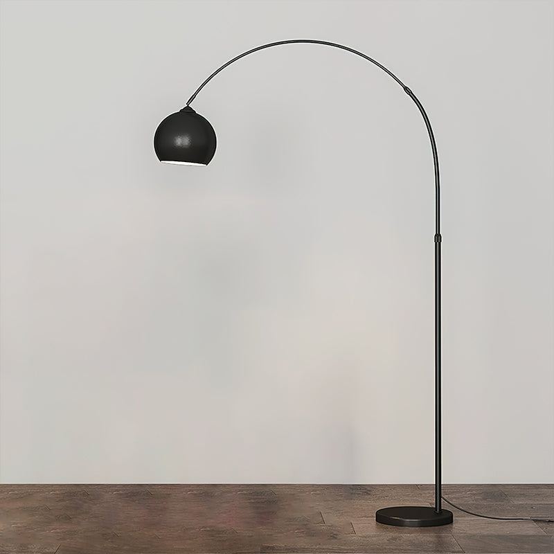 Verstelbare Vloerlamp Metaal Zwart Chroom Wit Telescopische Arm Leeslamp Modern Design