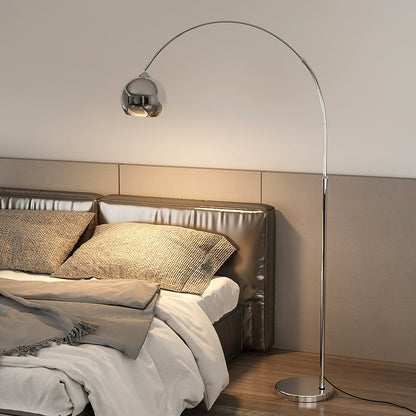 Verstelbare Vloerlamp Metaal Zwart Chroom Wit Telescopische Arm Leeslamp Modern Design