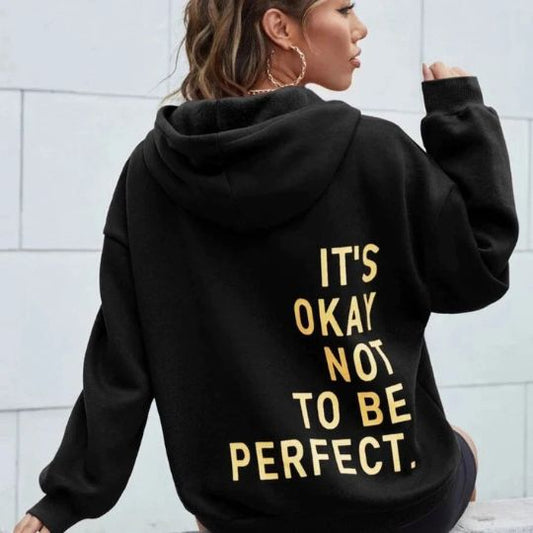 Luna Oversized Hoodie Goudkleurige Details Luxe Stof - StudioMarella