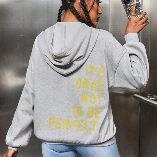 Luna Oversized Hoodie Goudkleurige Details Luxe Stof