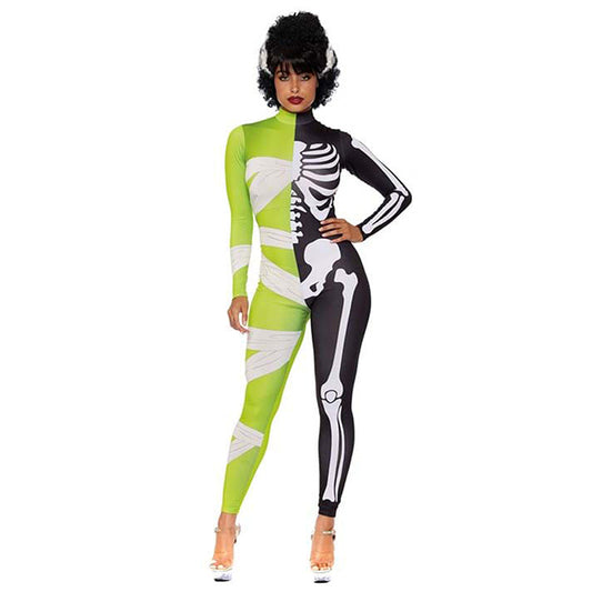 Halloween Jurk Mummie Skeleton Kostuum voor Vrouw - StudioMarella