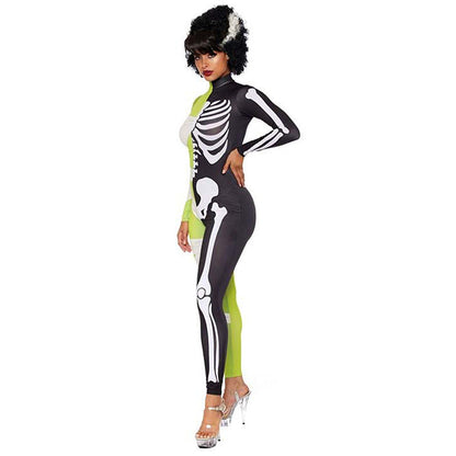 Halloween Jurk Mummie Skeleton Kostuum voor Vrouw