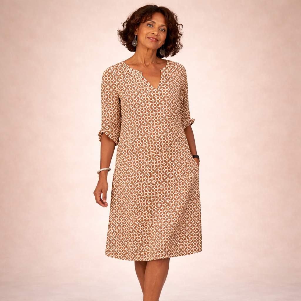 Vrouwelijke Zomerjurk Elegant en Luchtig Vintage Stijl