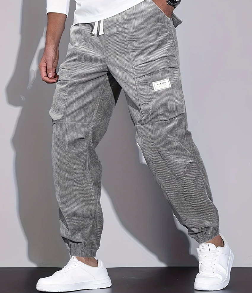 Velours Broek Corduroy Stijl Mannenbroek