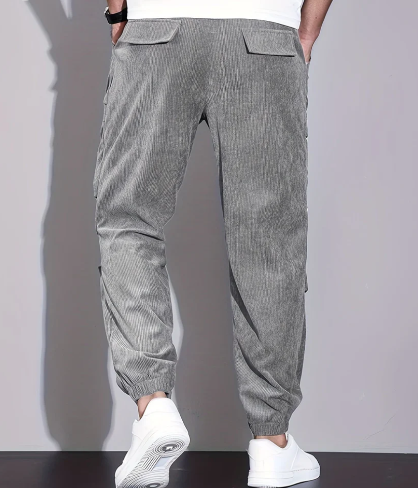 Velours Broek Corduroy Stijl Mannenbroek