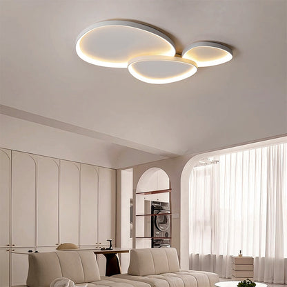 LED plafondlamp ovaal dimbaar metaal zwart wit slaapkamer hal woonkamer moderne plafondverlichting Scandinavisch design opbouwlamp