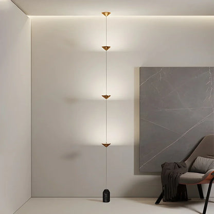 Vloer Tot Plafond Lamp 4 Lichtpunten LED 2,5-3,2 m Woonkamer Slaapkamer Werkkamer Minimalistische Staande Lamp Sfeerverlichting