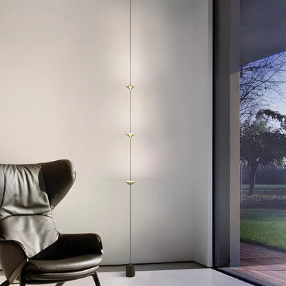 Vloer Tot Plafond Lamp 4 Lichtpunten LED 2,5-3,2 m Woonkamer Slaapkamer Werkkamer Minimalistische Staande Lamp Sfeerverlichting