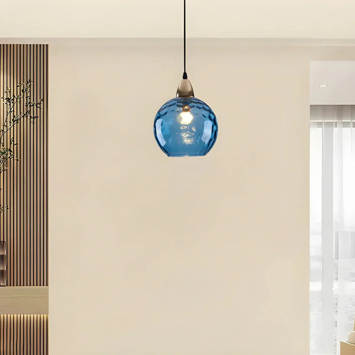 Hanglamp Glas E26 20 cm Grijs Eettafel Woonkamer Slaapkamer Rookglas Bollamp Pendellamp Sfeerverlichting