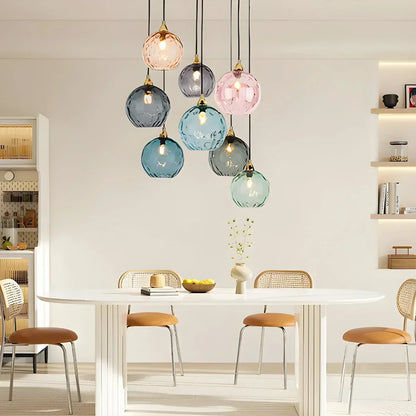 Hanglamp Glas E26 20 cm Grijs Eettafel Woonkamer Slaapkamer Rookglas Bollamp Pendellamp Sfeerverlichting