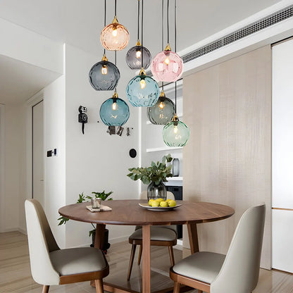 Hanglamp Glas E26 20 cm Grijs Eettafel Woonkamer Slaapkamer Rookglas Bollamp Pendellamp Sfeerverlichting