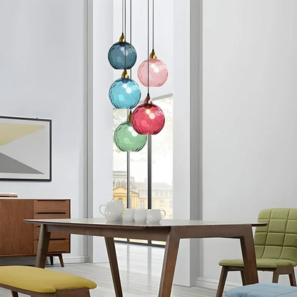 Hanglamp Glas E26 20 cm Grijs Eettafel Woonkamer Slaapkamer Rookglas Bollamp Pendellamp Sfeerverlichting