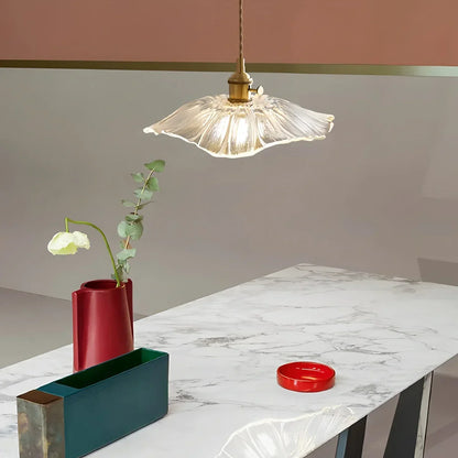 Hanglamp Glas Brons Verstelbare Kabel Woonkamer Eettafel Transparante Glazen Hanglamp Sfeerverlichting Vintage