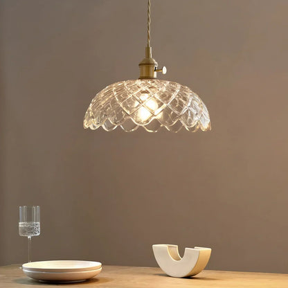 Hanglamp Glas Brons Verstelbare Kabel Woonkamer Eettafel Transparante Glazen Hanglamp Sfeerverlichting Vintage