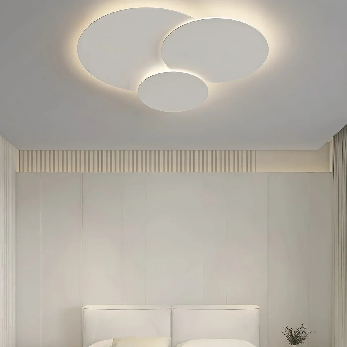 LED plafondlamp verstelbare schijven wit dimbaar woonkamer badkamer moderne designlamp plafondverlichting met afstandsbediening