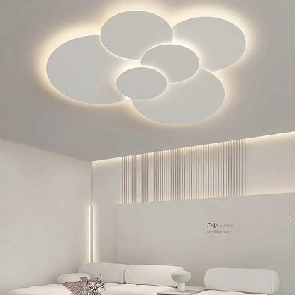 LED plafondlamp verstelbare schijven wit dimbaar woonkamer badkamer moderne designlamp plafondverlichting met afstandsbediening