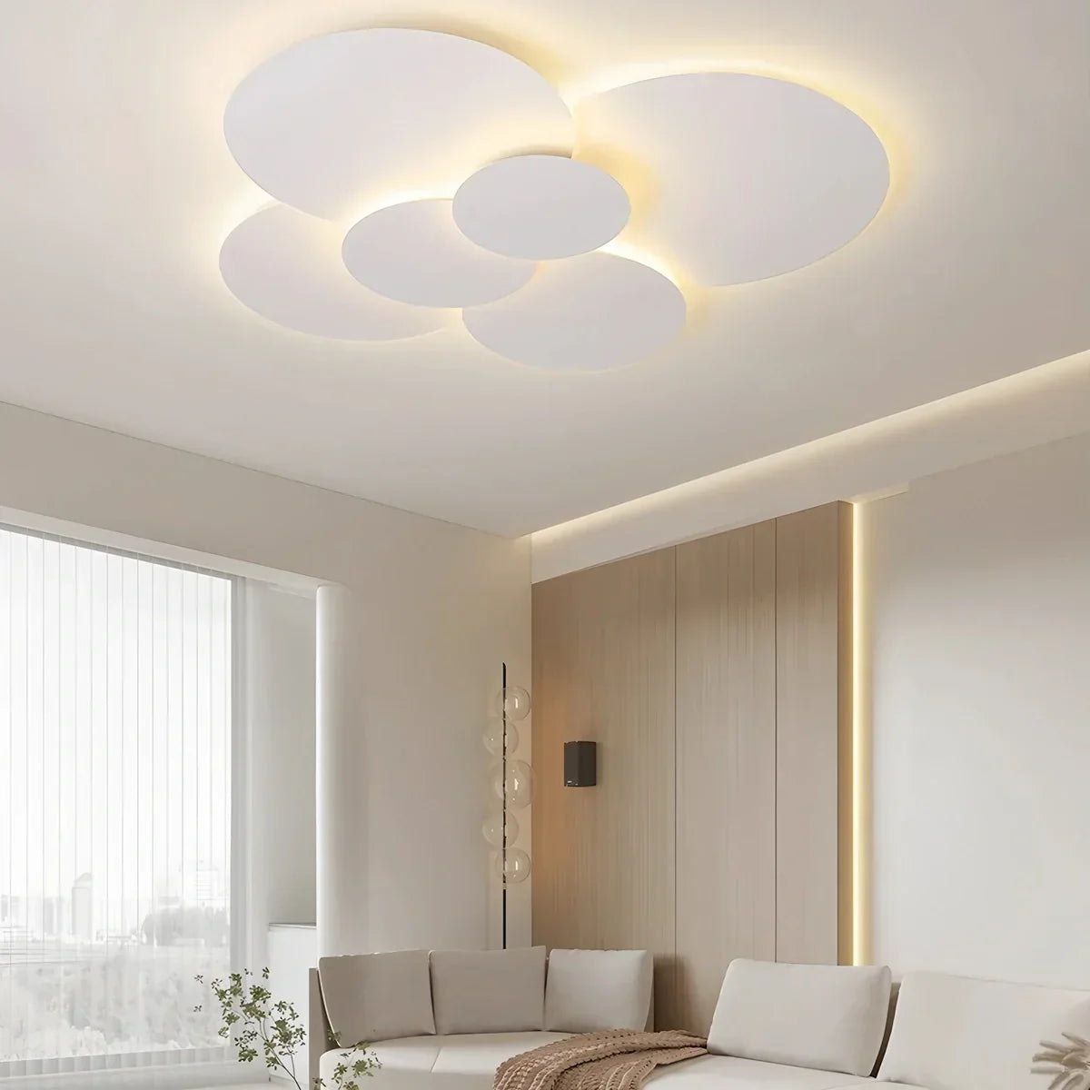 LED plafondlamp verstelbare schijven wit dimbaar woonkamer badkamer moderne designlamp plafondverlichting met afstandsbediening