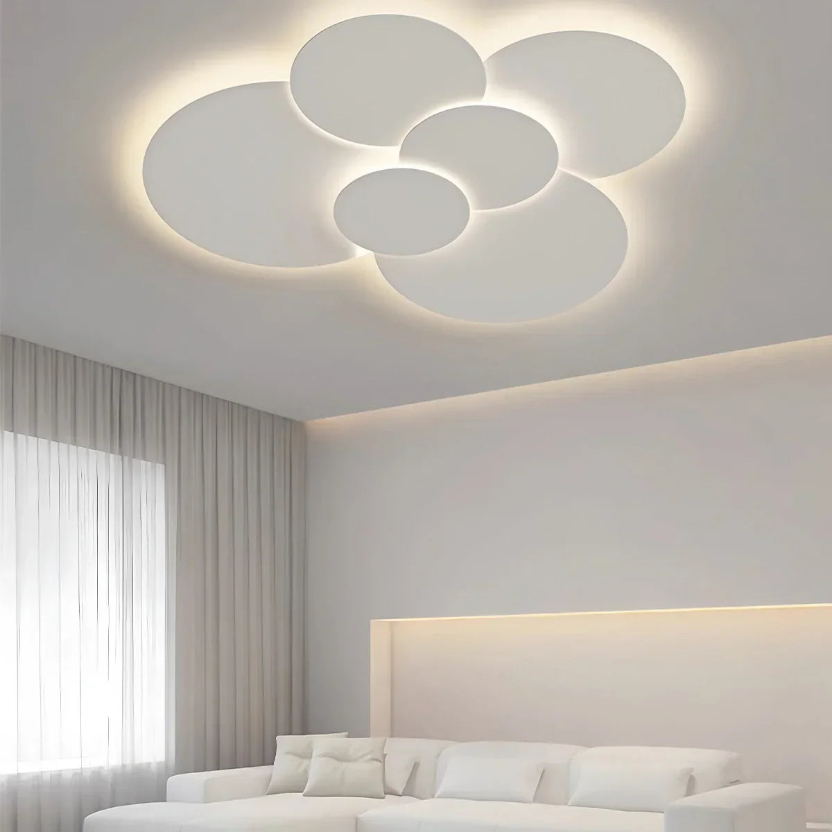 LED plafondlamp verstelbare schijven wit dimbaar woonkamer badkamer moderne designlamp plafondverlichting met afstandsbediening