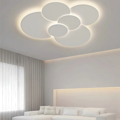 LED plafondlamp verstelbare schijven wit dimbaar woonkamer badkamer moderne designlamp plafondverlichting met afstandsbediening
