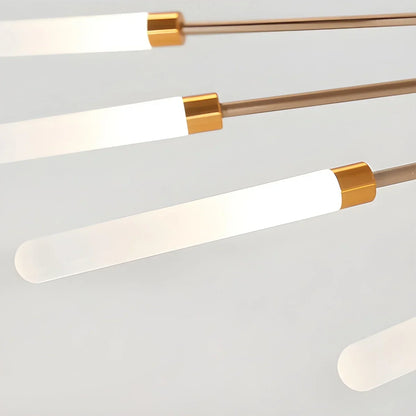 LED Plafondlamp Metaal 20-42 Lichtpunten Zwart Goud Woonkamer Eetkamer Stervorm Design Dimbaar Moderne Verlichting Grote Ruimtes