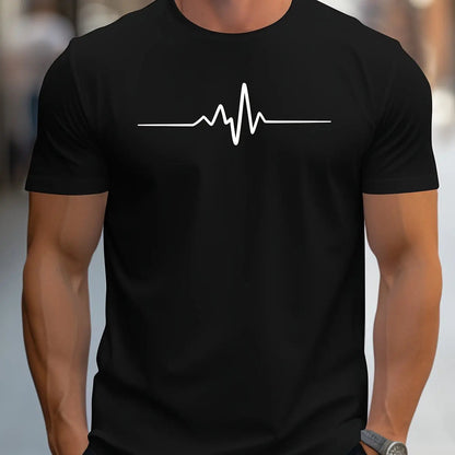 T-shirt Slank Fit Moderne Grafische Print