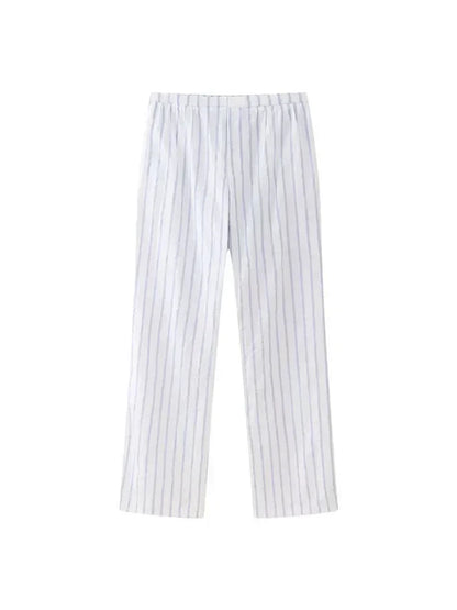 Zomeroutfit: Gestreepte Top met Hoge Taille Broek
