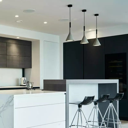 Betonnen Hanglamp Conisch Design Grijs Zwart Wit Rood Minimalistisch Eetkamer Woonkamer Slaapkamer Sfeervol E26 E27 Fitting