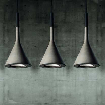 Betonnen Hanglamp Conisch Design Grijs Zwart Wit Rood Minimalistisch Eetkamer Woonkamer Slaapkamer Sfeervol E26 E27 Fitting