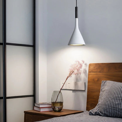 Betonnen Hanglamp Conisch Design Grijs Zwart Wit Rood Minimalistisch Eetkamer Woonkamer Slaapkamer Sfeervol E26 E27 Fitting