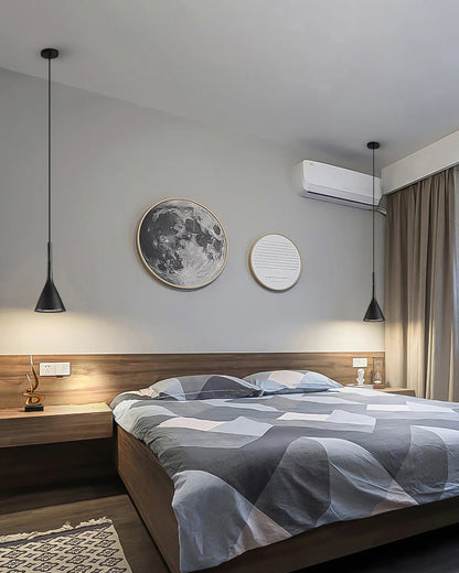 Betonnen Hanglamp Conisch Design Grijs Zwart Wit Rood Minimalistisch Eetkamer Woonkamer Slaapkamer Sfeervol E26 E27 Fitting