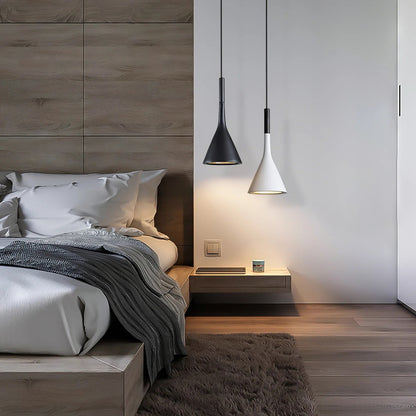 Betonnen Hanglamp Conisch Design Grijs Zwart Wit Rood Minimalistisch Eetkamer Woonkamer Slaapkamer Sfeervol E26 E27 Fitting