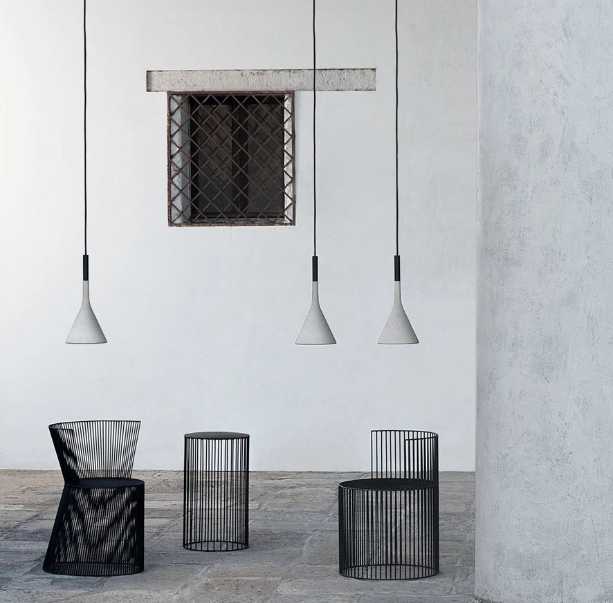 Betonnen Hanglamp Conisch Design Grijs Zwart Wit Rood Minimalistisch Eetkamer Woonkamer Slaapkamer Sfeervol E26 E27 Fitting