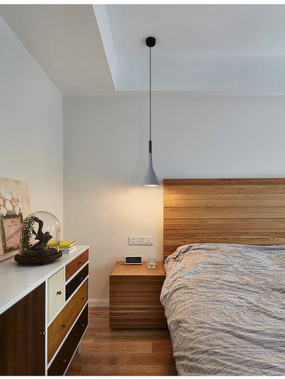 Betonnen Hanglamp Conisch Design Grijs Zwart Wit Rood Minimalistisch Eetkamer Woonkamer Slaapkamer Sfeervol E26 E27 Fitting