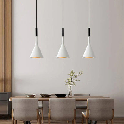 Betonnen Hanglamp Conisch Design Grijs Zwart Wit Rood Minimalistisch Eetkamer Woonkamer Slaapkamer Sfeervol E26 E27 Fitting