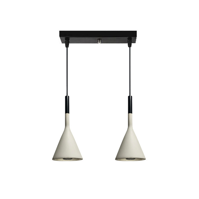 Betonnen Hanglamp Conisch Design Grijs Zwart Wit Rood Minimalistisch Eetkamer Woonkamer Slaapkamer Sfeervol E26 E27 Fitting