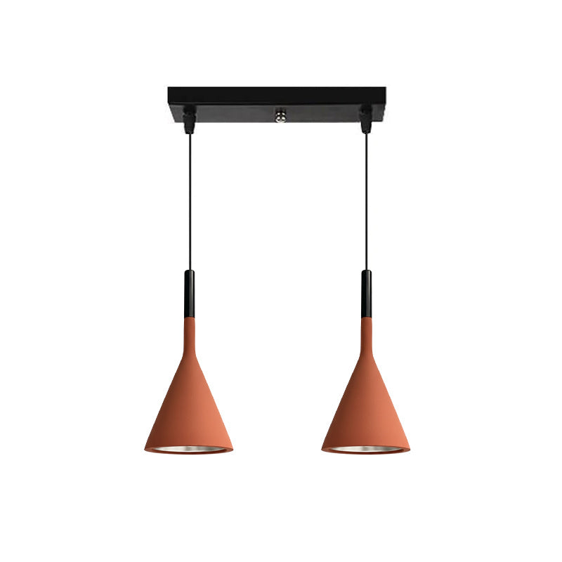 Betonnen Hanglamp Conisch Design Grijs Zwart Wit Rood Minimalistisch Eetkamer Woonkamer Slaapkamer Sfeervol E26 E27 Fitting