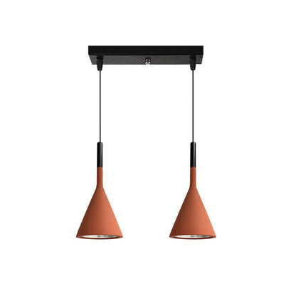 Betonnen Hanglamp Conisch Design Grijs Zwart Wit Rood Minimalistisch Eetkamer Woonkamer Slaapkamer Sfeervol E26 E27 Fitting